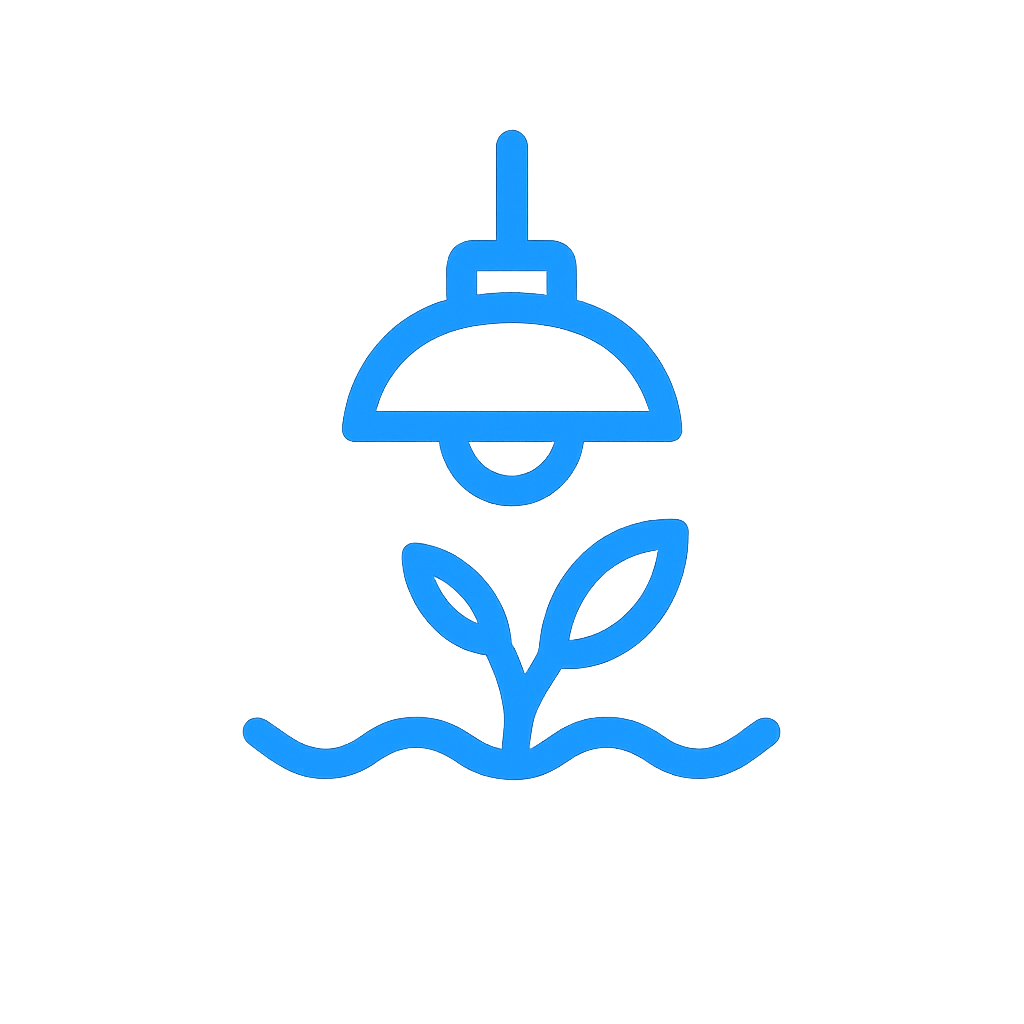 Lighting and plants icon